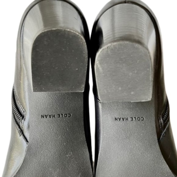 Cole Haan Bailey Black Ankle Block Heel Boots -  8.5B - Picture 9 of 12